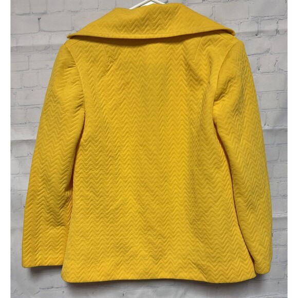 vintage Tucker women’s Yellow blazer Size large 60’s 70’s - Picture 7 of 7